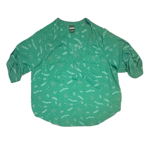 Torrid Harry Potter Slytherin Harper Green Blouse 3X - Picture 1 of 9